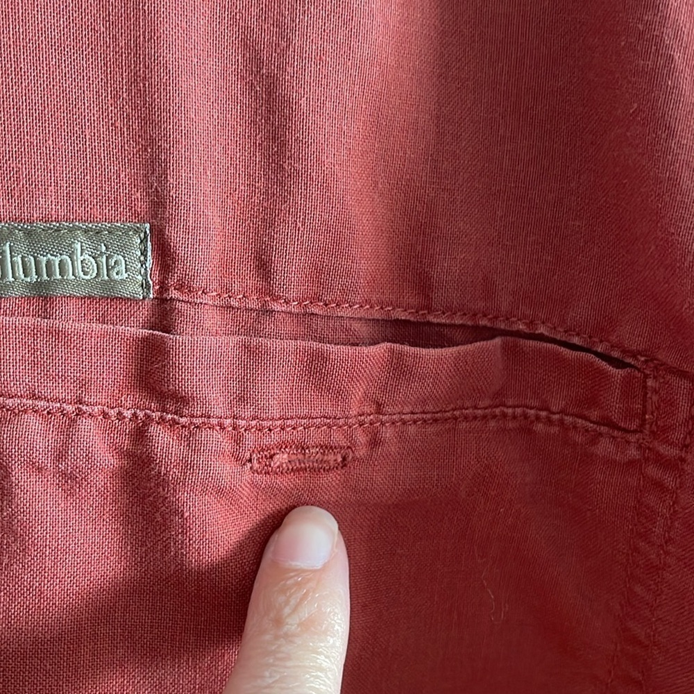 Columbia Mens Burnt Orange Button Down Top Size Large - Picture 3 of 8